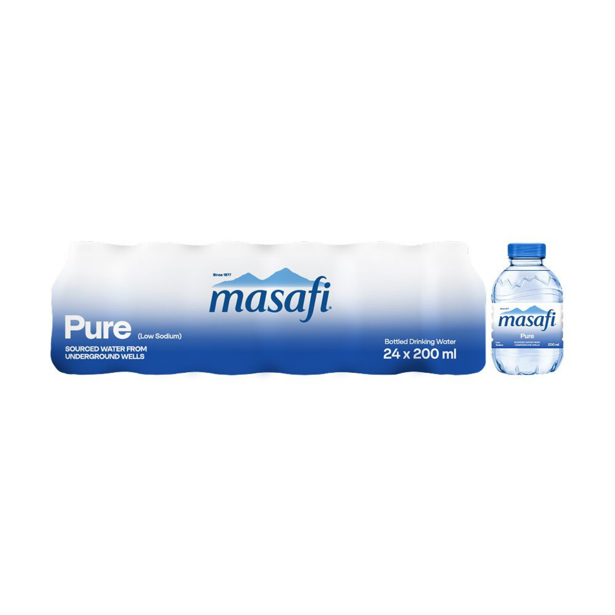 Masafi Pure Drinking Water 200 mL x 24