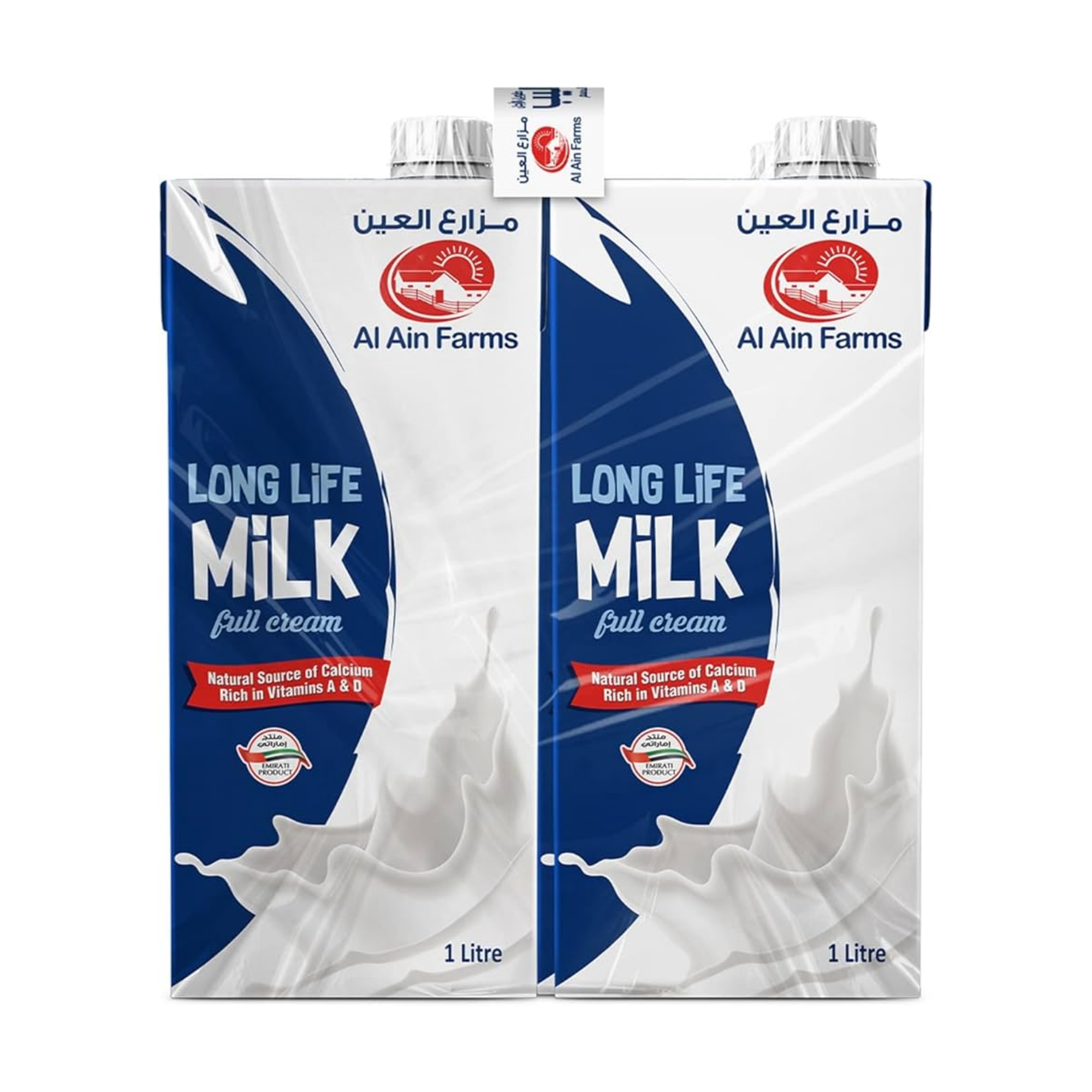 Al Ain UHT Long Life Full Cream Milk 1 L x 4