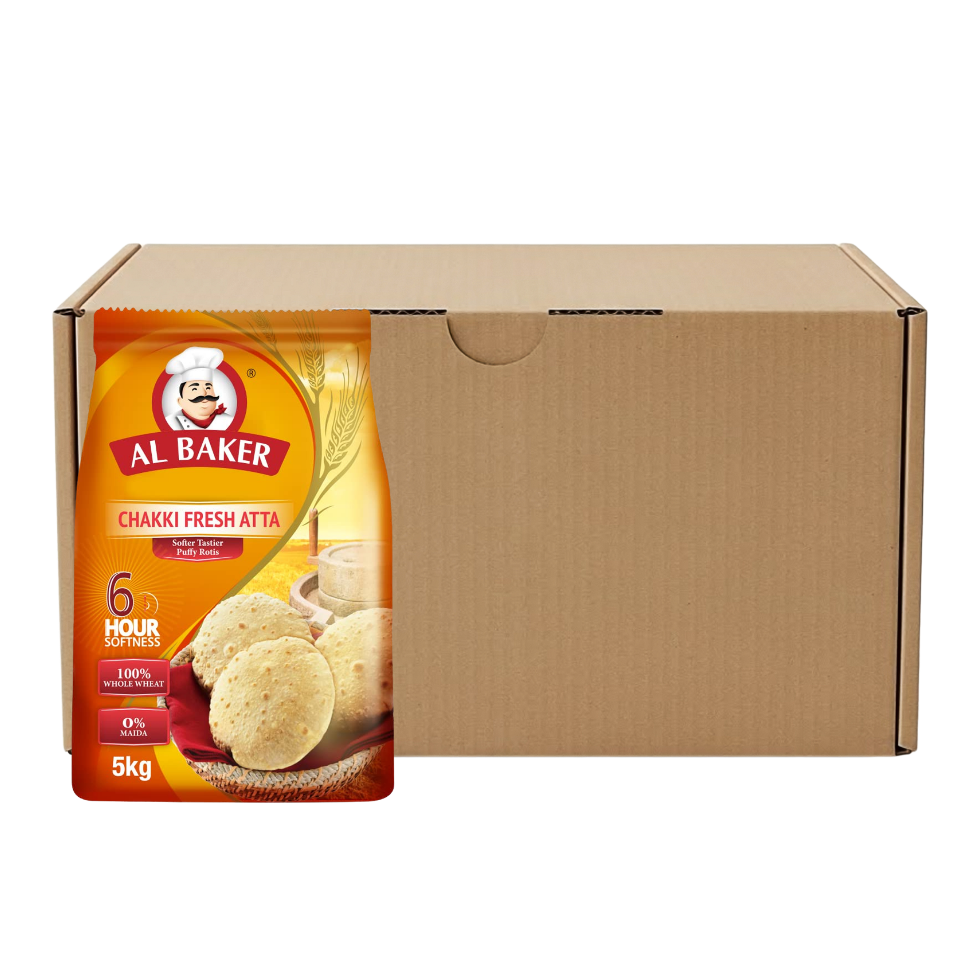 Al Baker Chakki Fresh Atta 5 kg x 4