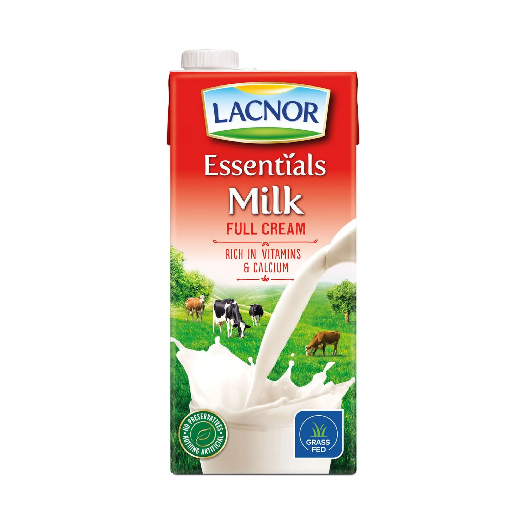 Lacnor Essentials Long Life Full Cream Milk 1 L