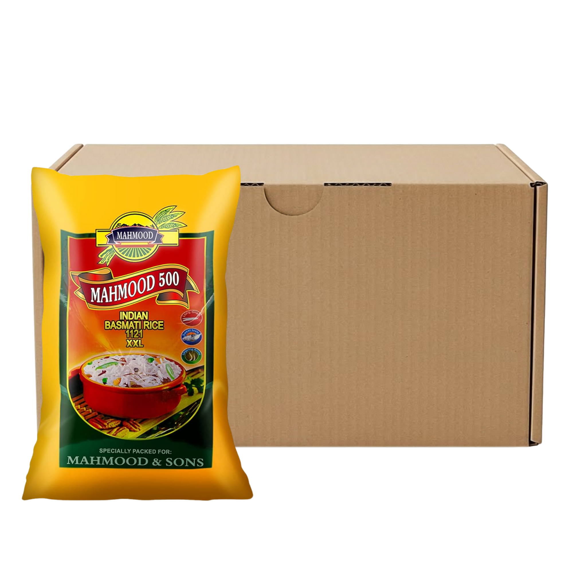 Mahmood 500 Premium Basmati Rice 1121 XXXL 10 kg x 4
