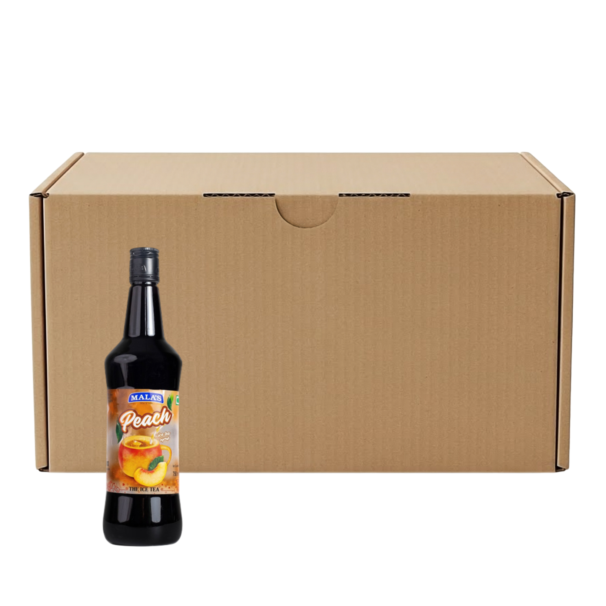 Mala's Peach Ice Tea Syrup 750 mL x 12