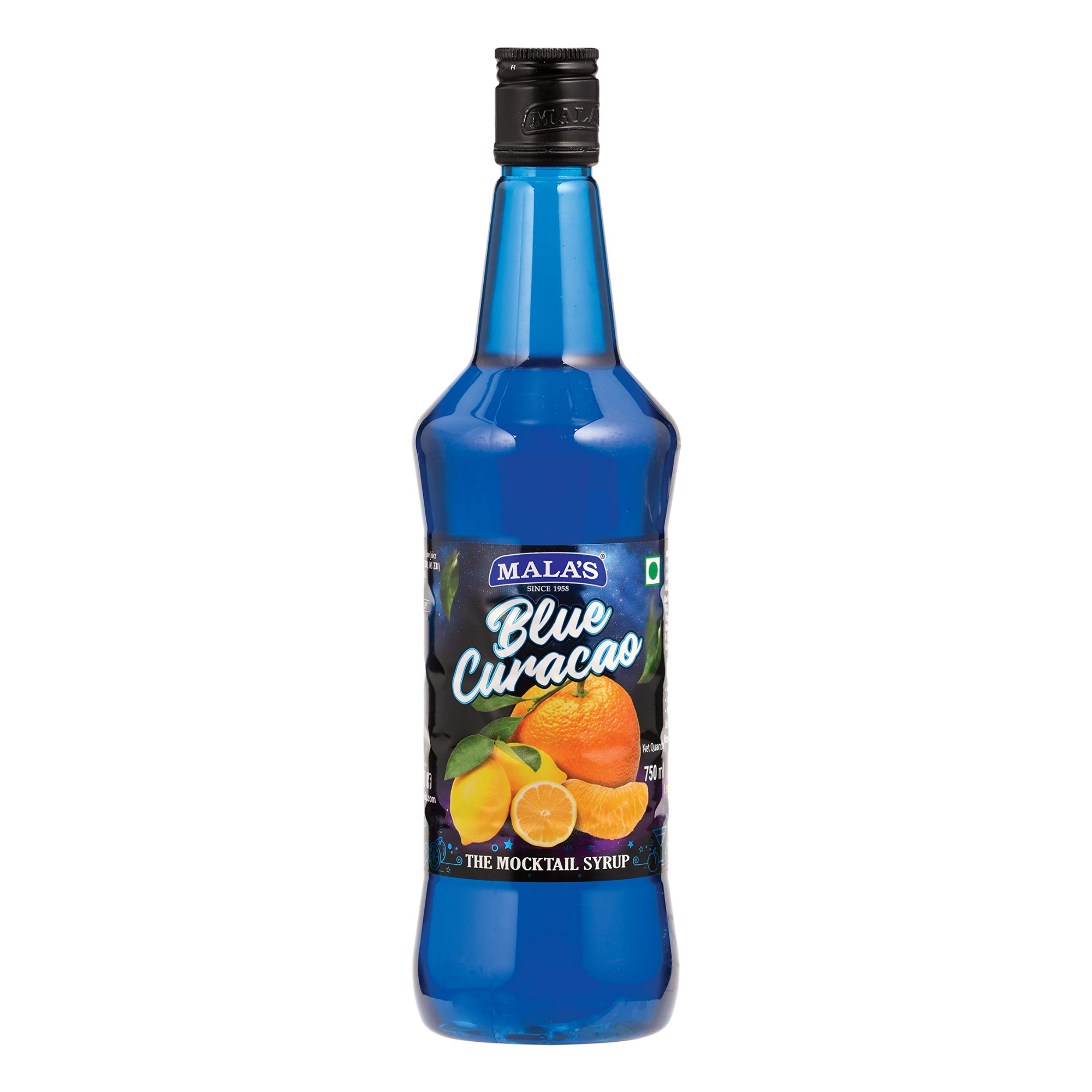 Mala's Blue Curacao Mocktail Syrup	750 mL