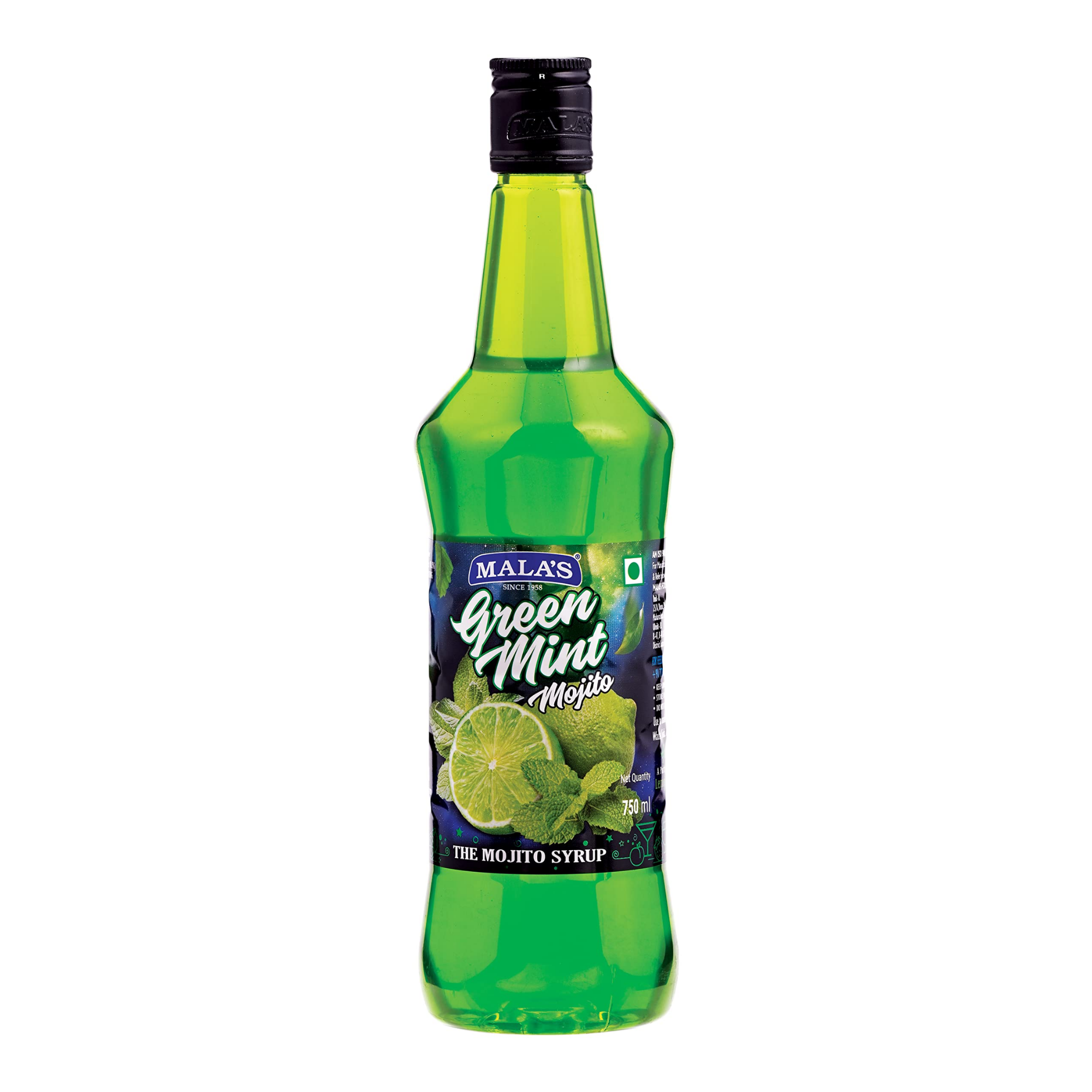 Mala's Green Mint Mojito Syrup	750 mL