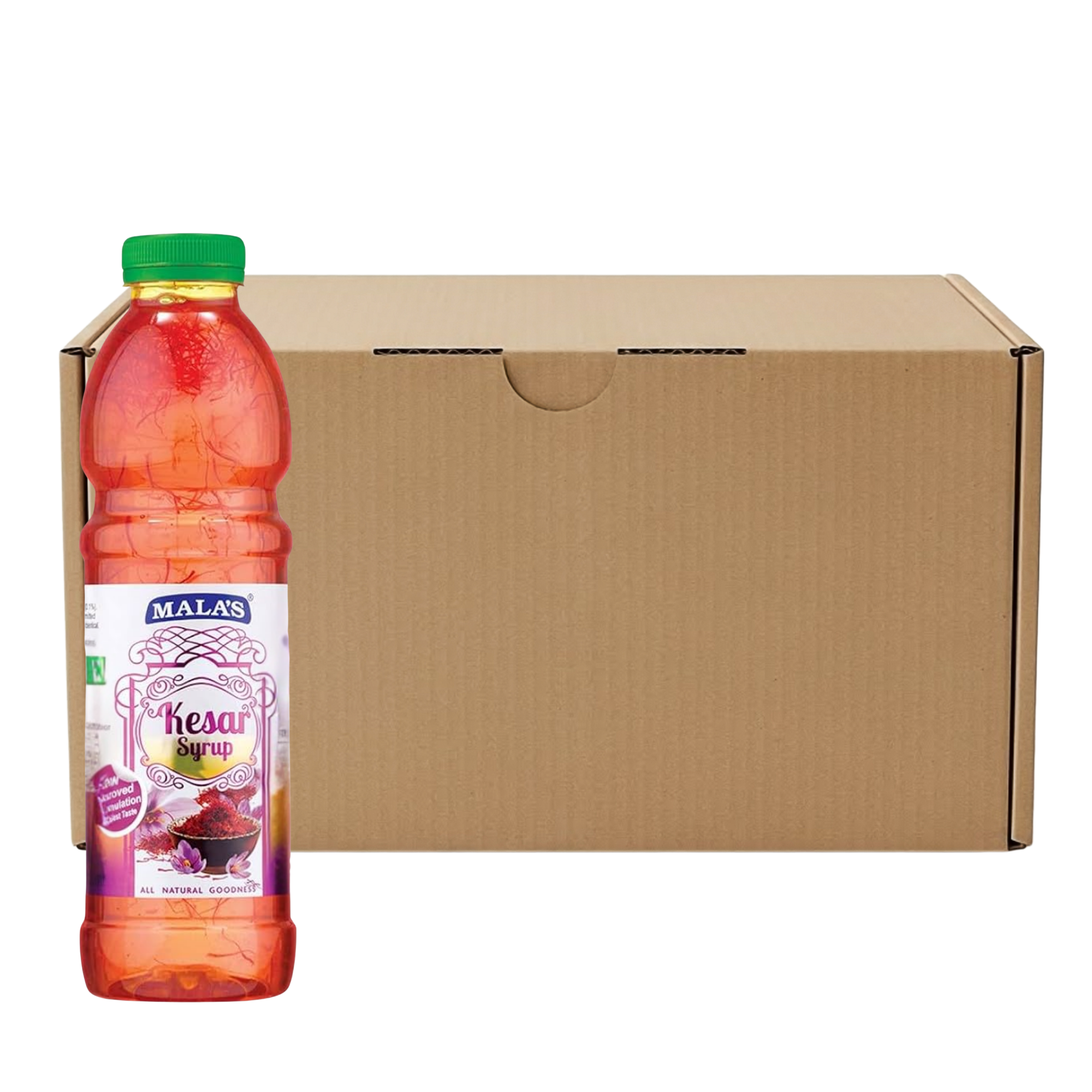 Mala's Kesar Syrup 750 mL x 12