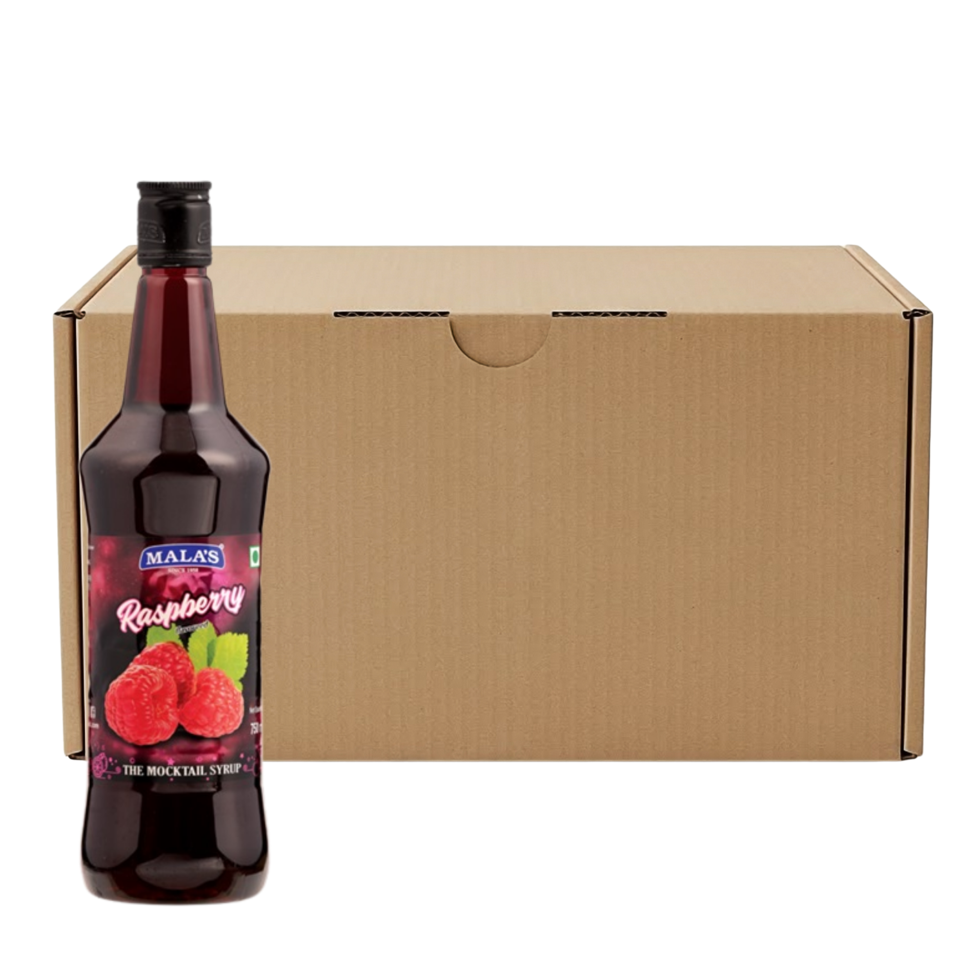 Mala's Raspberry Mocktail Syrup 750 mL x 12