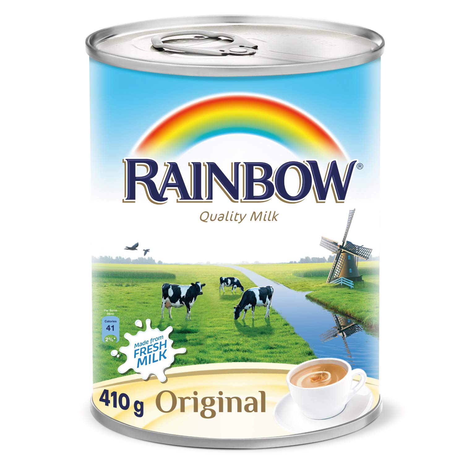 Rainbow Evaporated Milk Original (Easy Open) 410 mL
